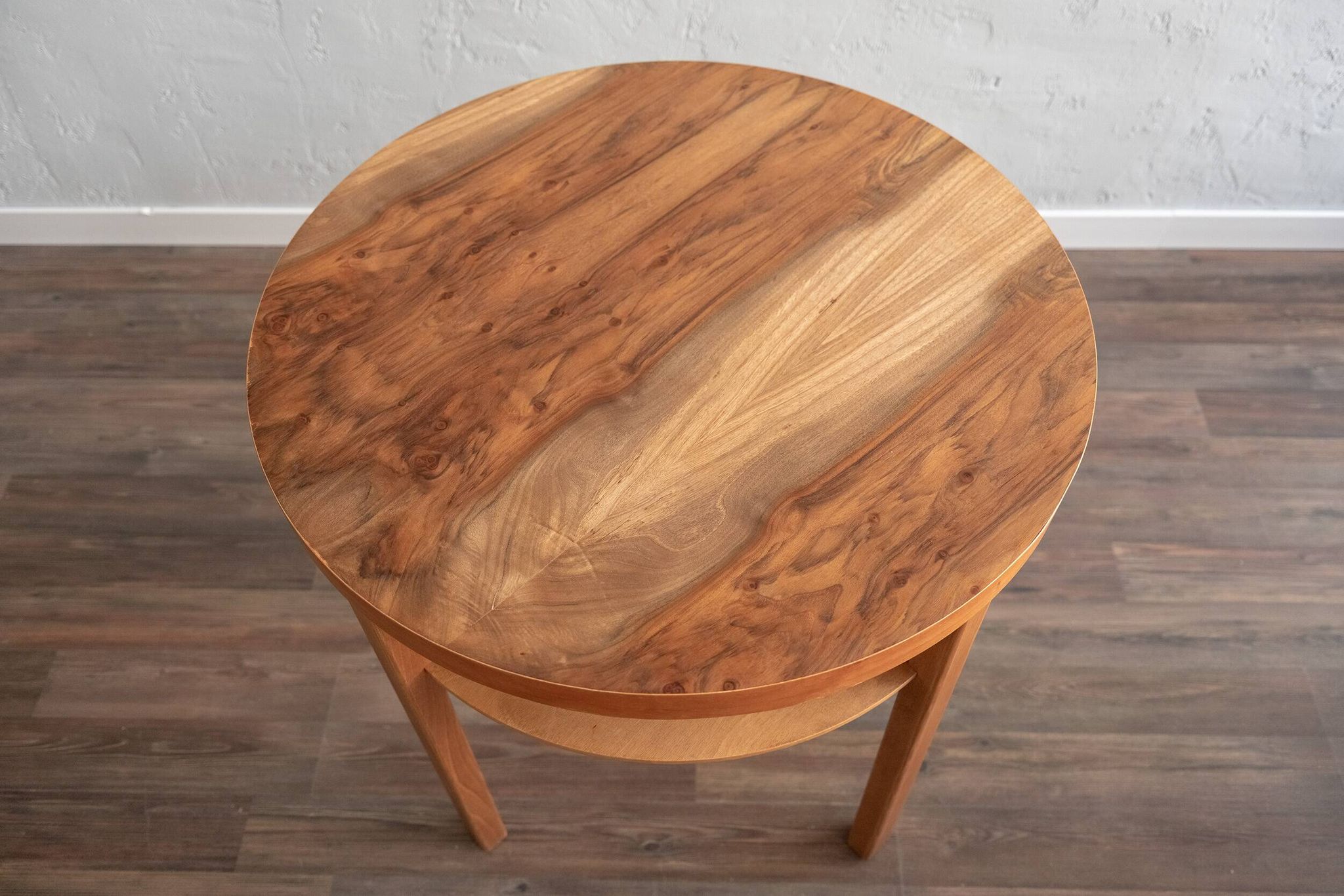 Table d'appoint tchécoslovaque en bois, années 80