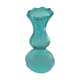Vase bleu turquoise en verre poli
