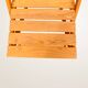 Paire de chaises pliantes en bois blond