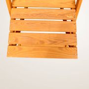 Paire de chaises pliantes en bois blond