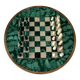 Malachite Small Chessboard Set