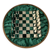 Malachite Small Chessboard Set