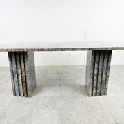 Table à manger vintage en granit, années 1970