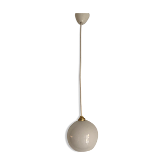 Vintage 1950 white opaline hanging 60 cm