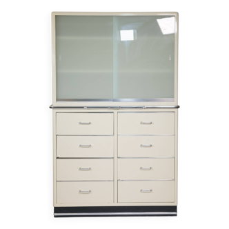 Armoire métallique, placard, armoire médicale, Baisch, vintage années 1960, tiroirs