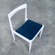 Belgian White Dining Chair, 1970s, Set of 9