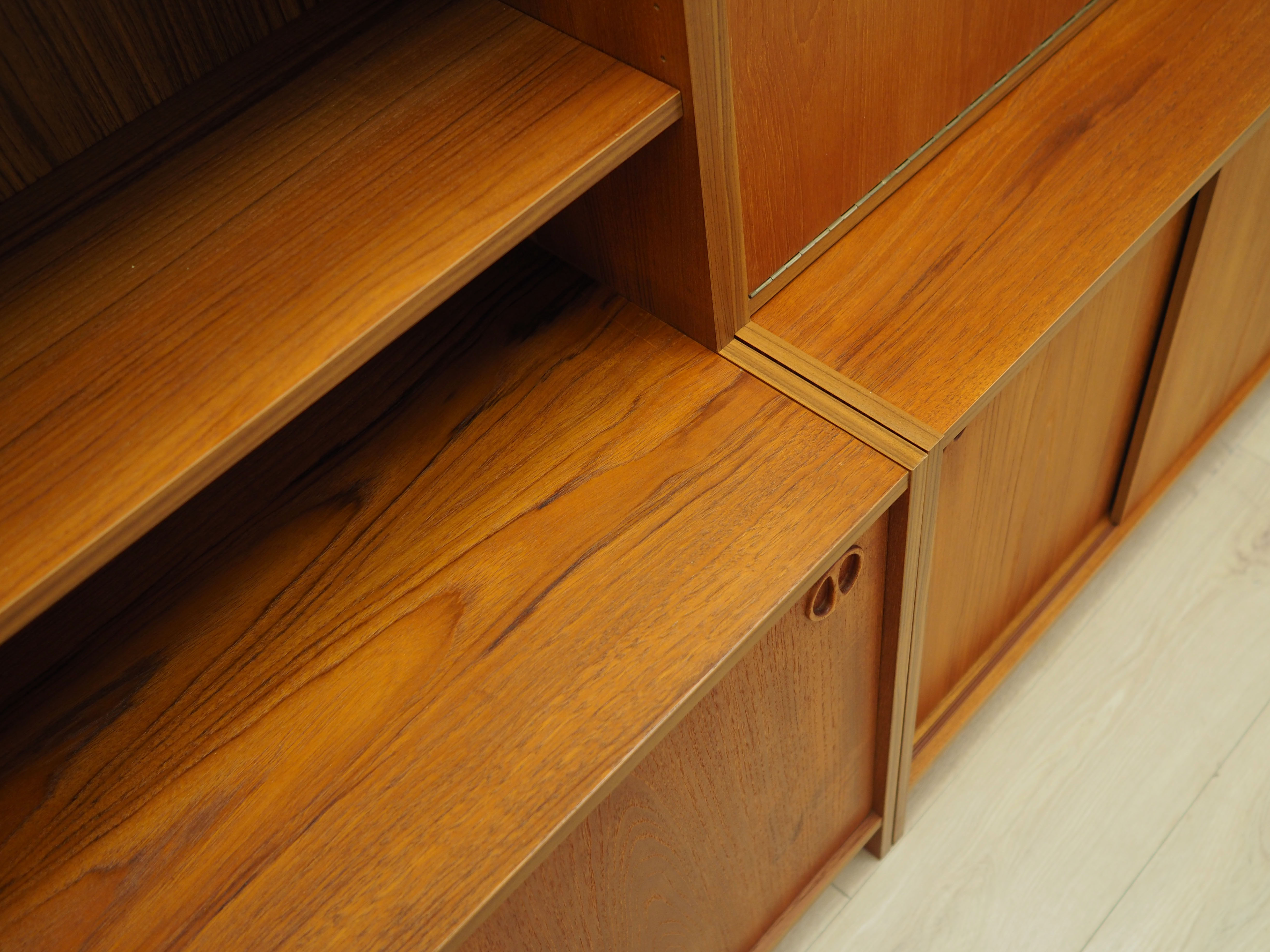 Set of teak bookcases, danish design, 1960s, production : denmark