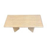 Vintage ecru rock stone coffee table