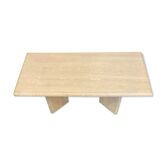 Vintage ecru rock stone coffee table