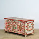 Coffre de mariée en art populaire, daté de 1943