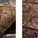 Vintage handwoven Turkmen Ersari oriental rug, 1950s.