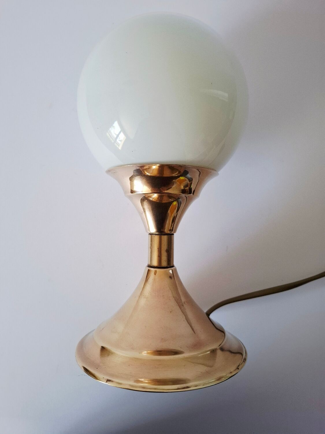 Vintage tulip base brass lamp