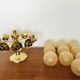 Large Brass Sputnik Flush Chandelier by Kaiser Leuchten