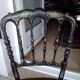Napoleon III chair in blackened painted wood