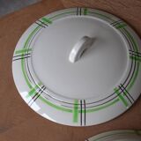 Ceranord St Amand tiled soup tureen