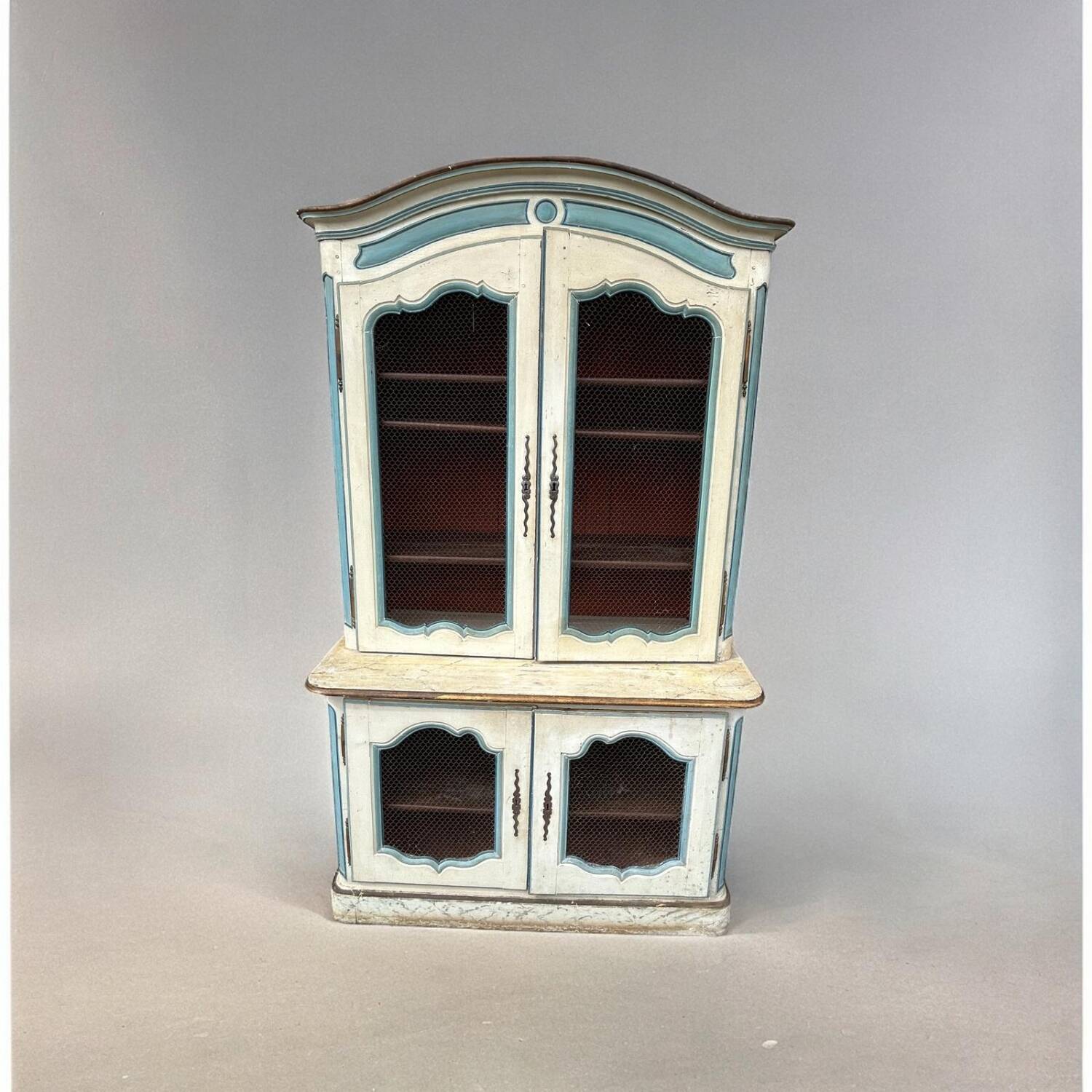 Two Body Buffet On Louis XIV Plinths In Lacquered Oak 18th Century