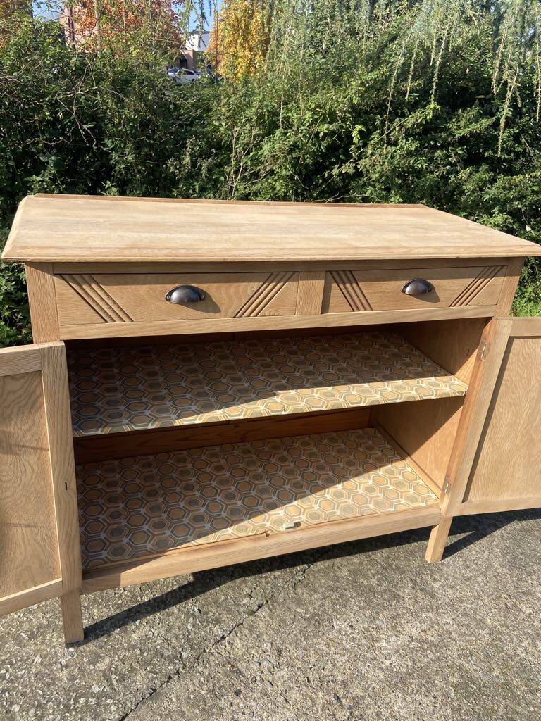 Parisian sideboard in raw wood