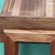 Table de chevet, teck et palissandre