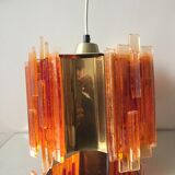 Claus Bolby brass plexiglas ceiling light