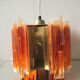 Claus Bolby brass plexiglas ceiling light