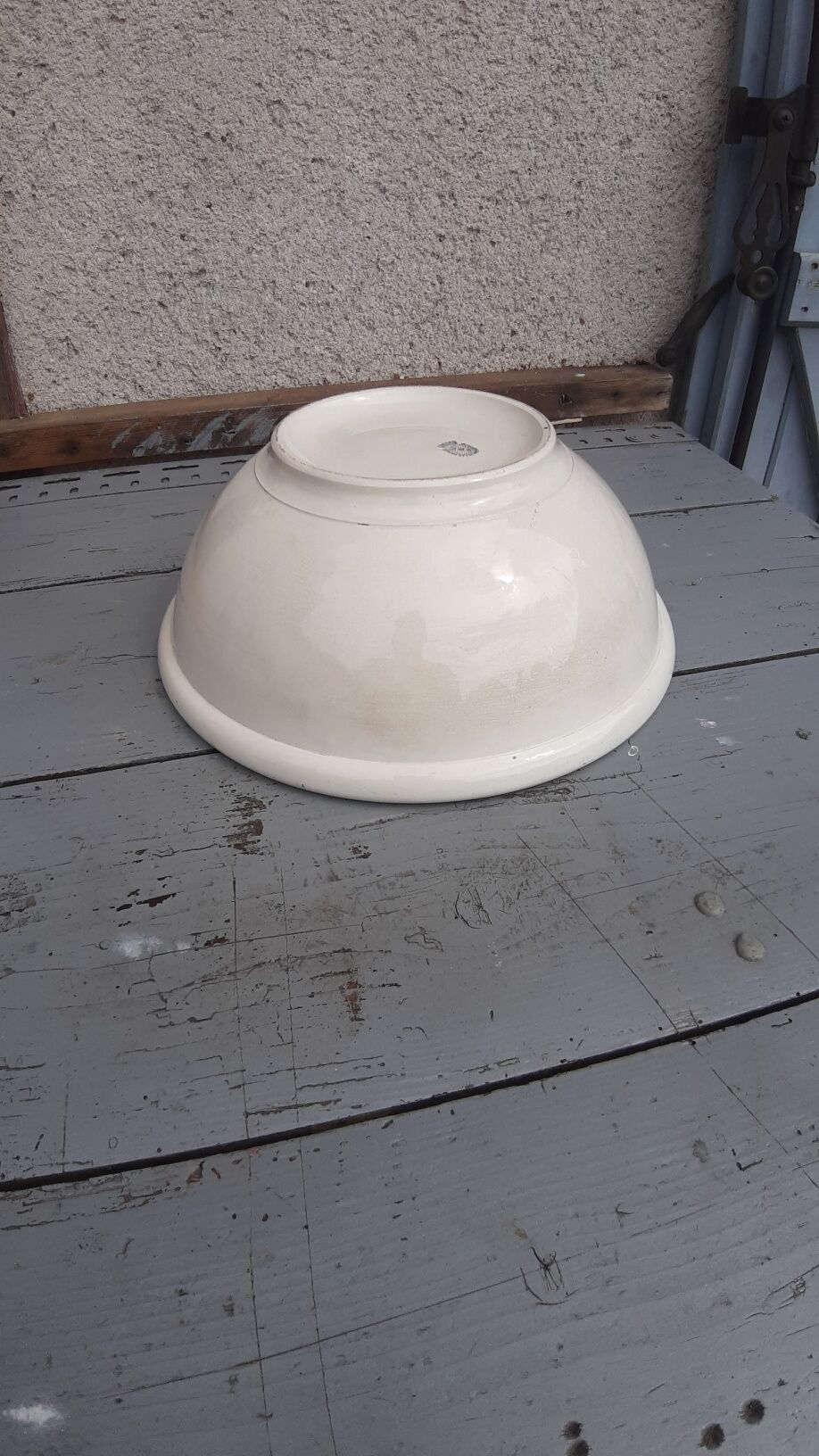 White salad bowl sarreguemines