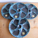 Set of 4 Cyclope oyster plates – Émaux des Glaciers
