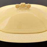 Yellow Earthenware Serving Centerpiece by Antonia Campi for Laveno,