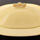 Yellow Earthenware Serving Centerpiece by Antonia Campi for Laveno,