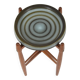 Table d'appoint avec bol en céramique par Hundevad & Basse pour Knabstrup, années 1960.