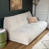 SIA white bouclette designer sofa