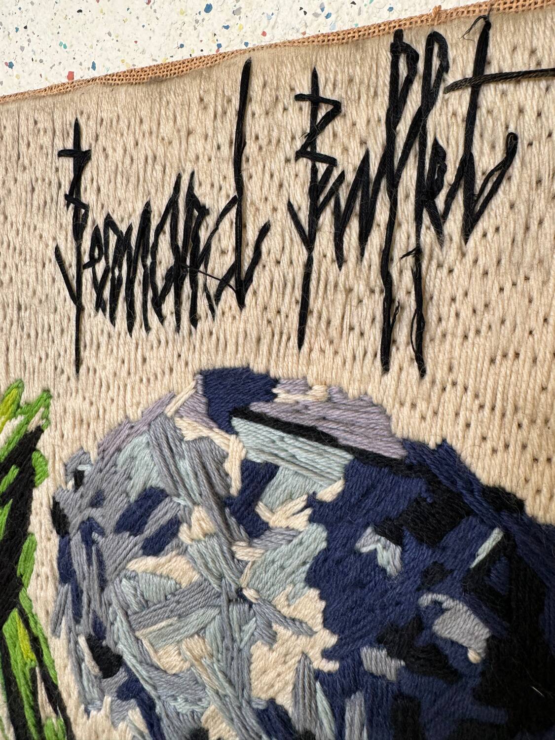 Tapestry Hortensias Bernard Buffet 70s