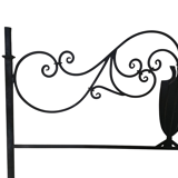 Wrought iron headboard