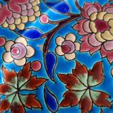 Plate in Longwy enamel 28.5 cm