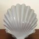 Vintage ceramic shell lamp
