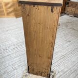 Enfilade de métier en chêne avec portes vitrées