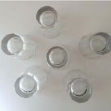 Ensemble de 6 verres à liqueur shooter à facettes