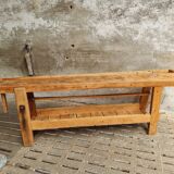Old workbench XXL side table counter
