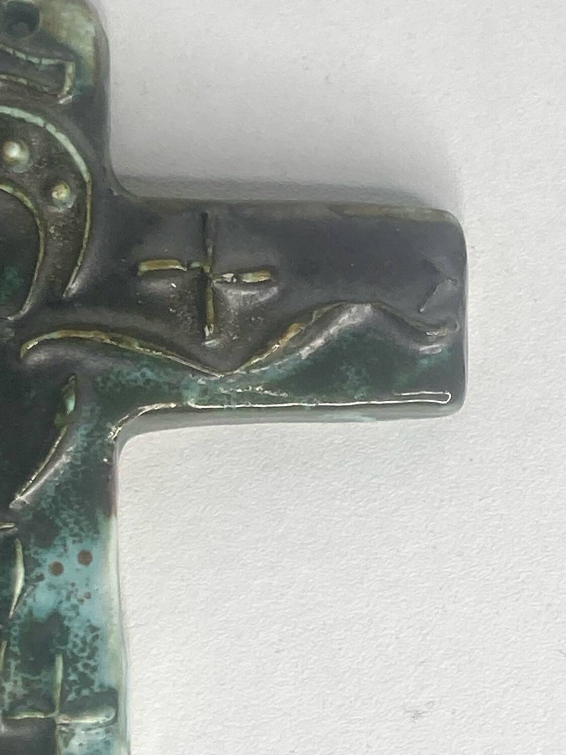 Vintage ceramic crucifix