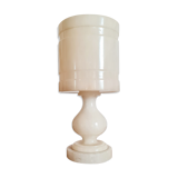 Old alabaster lamp cream color