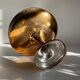 Silver Bronze Metal Fruit Bowl