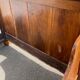 Empire period sleigh bed in solid walnut 19th century