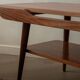 Vintage Teak Coffee Table Louis van Teeffelen Attributed Reversible Top