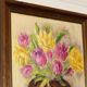 Original Swedish Mid-Century Oil on Panel " Still Life" by Solveig Dahlberg - Vintage & Framed