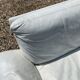 Danish Komfort white leather sofa