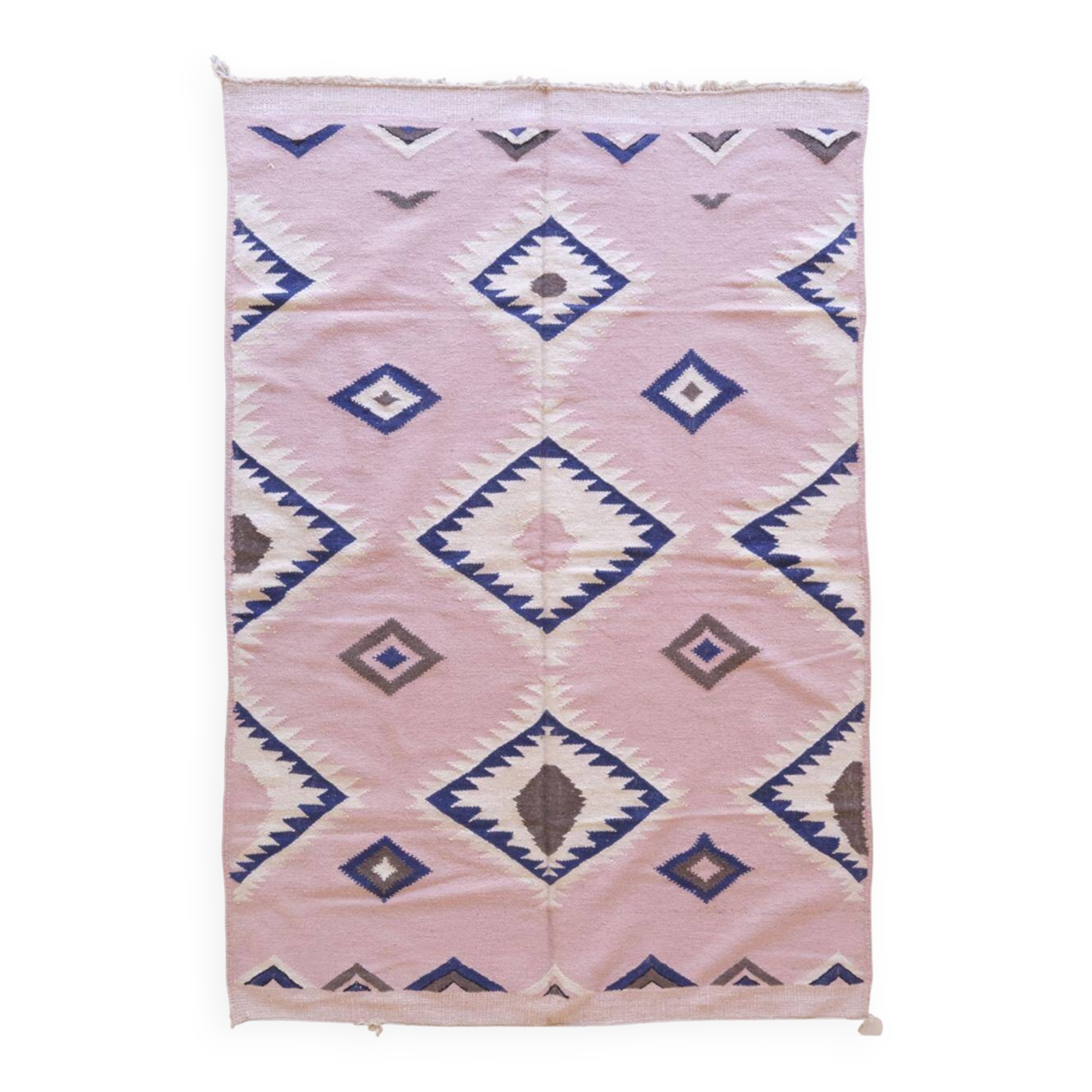 Pink Kilim Rug - 308 x 209 cm