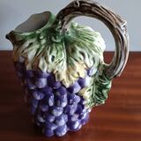 Antique grape-shaped slip pitcher