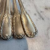 Set of five Bonlanger silver spoons