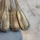 Set of five Bonlanger silver spoons