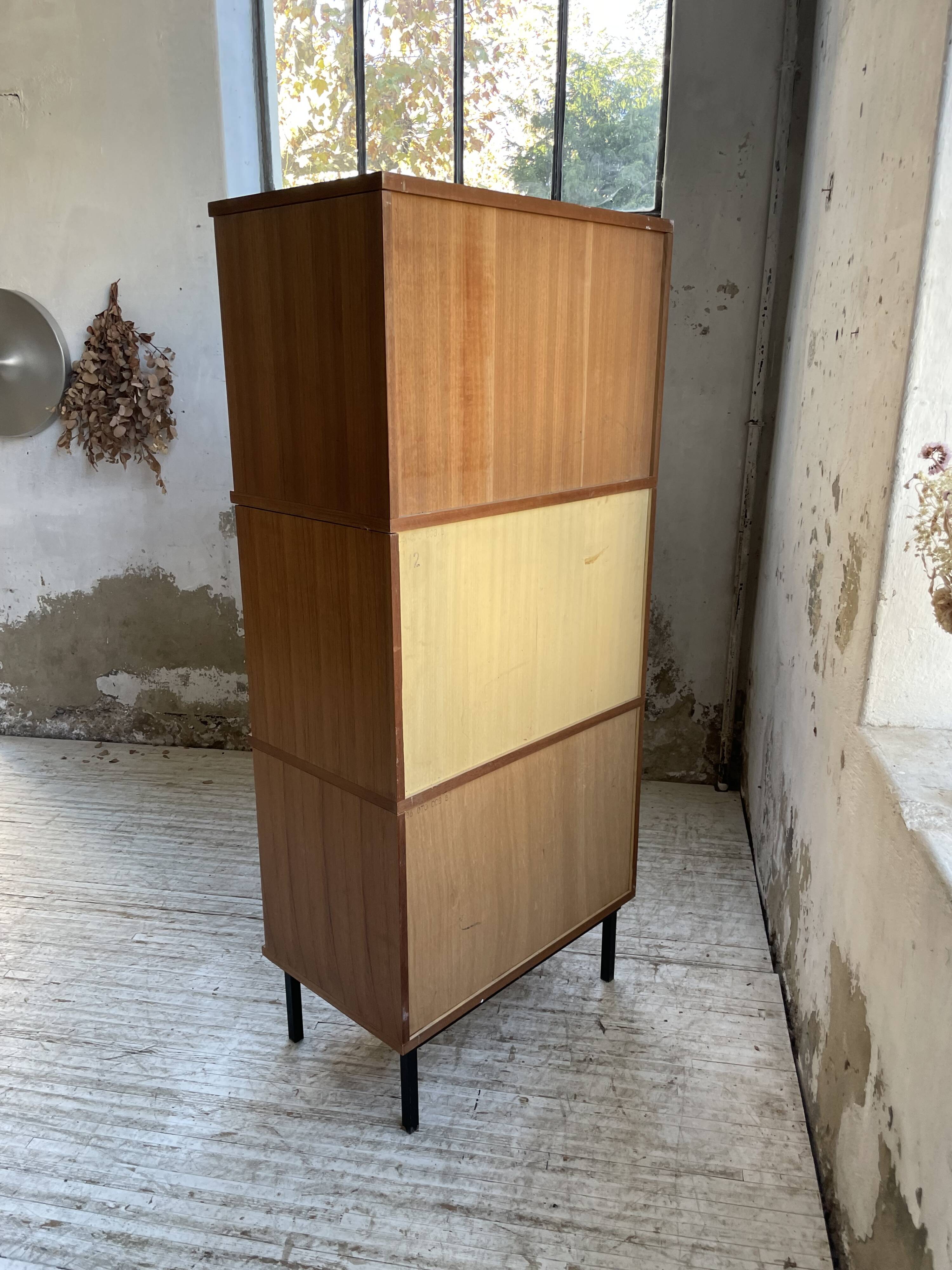 Modernist teak secretary desk, 1950s