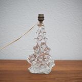 Lampe cristal vintage, pied de lampe, lampe de chevet, lampe à poser cristal schneider,60's